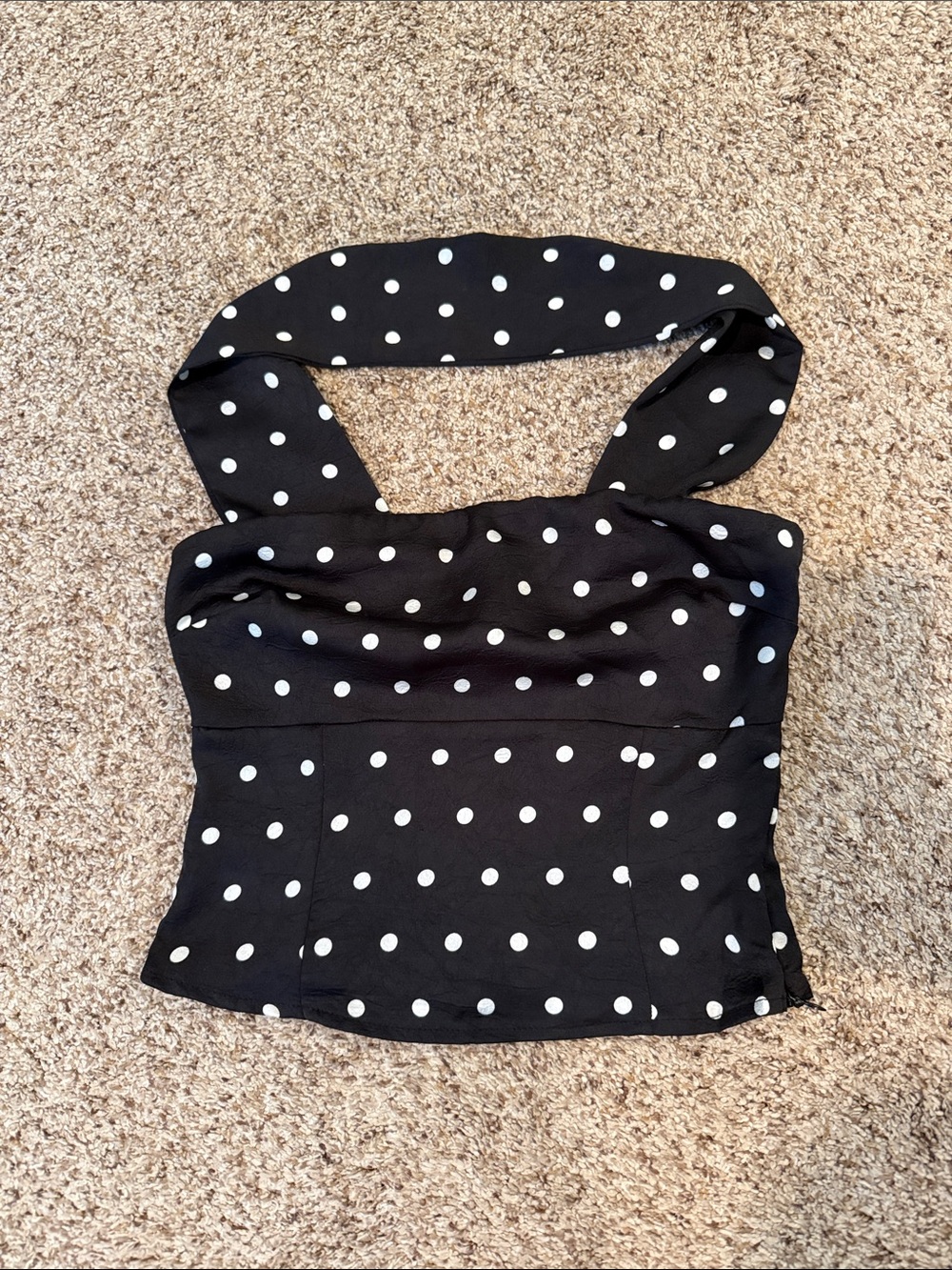 NWT Polka dot corset top